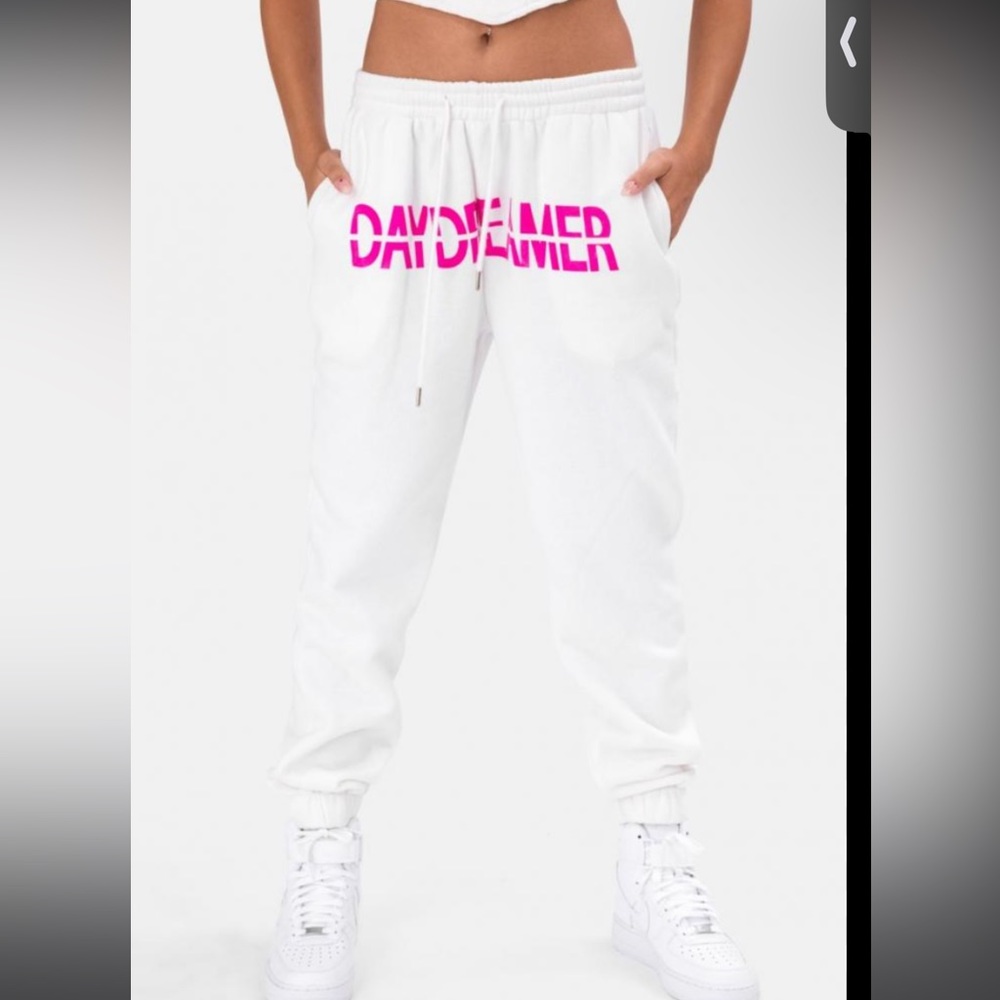Adika Pink “daydreamer” jogger sweatpants Sz S